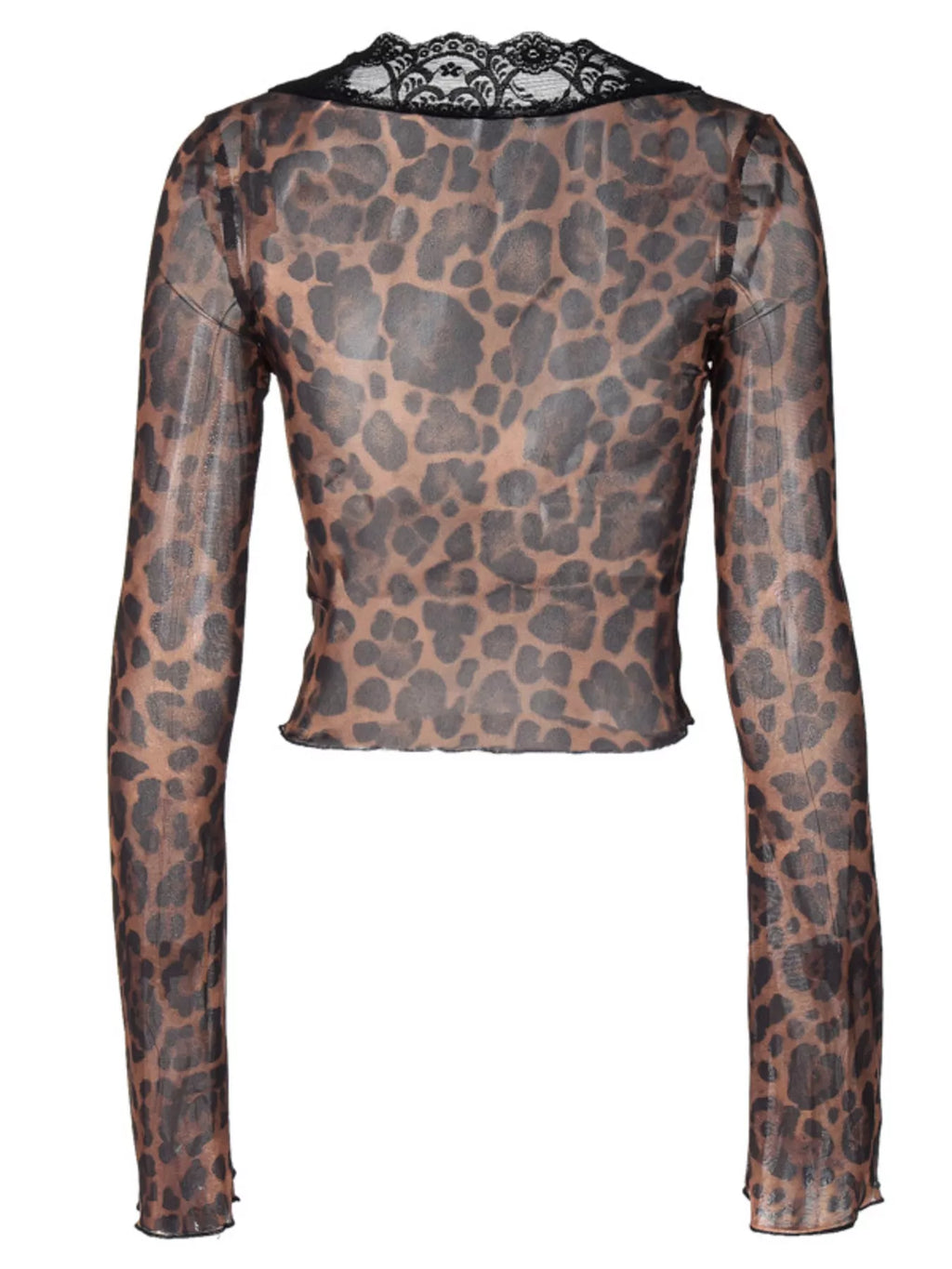 Shopimist lace detail long sleeve top featuring intricate lace accents and a fitted silhouette, perfect for stylish everyday wear.
