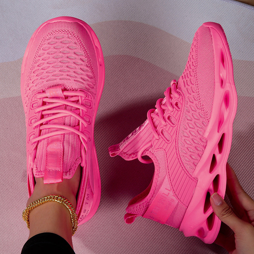 Women’s lightweight casual walking shoes by FitiqueFit, featuring breathable fabric and comfortable design for everyday wear.
