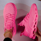 Women’s lightweight casual walking shoes by FitiqueFit, featuring breathable fabric and comfortable design for everyday wear.
