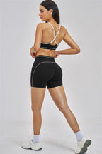 Fitglutes Activewear sports bra and shorts 2-piece set, designed for workouts, featuring a comfortable fit and stylish gymwear.