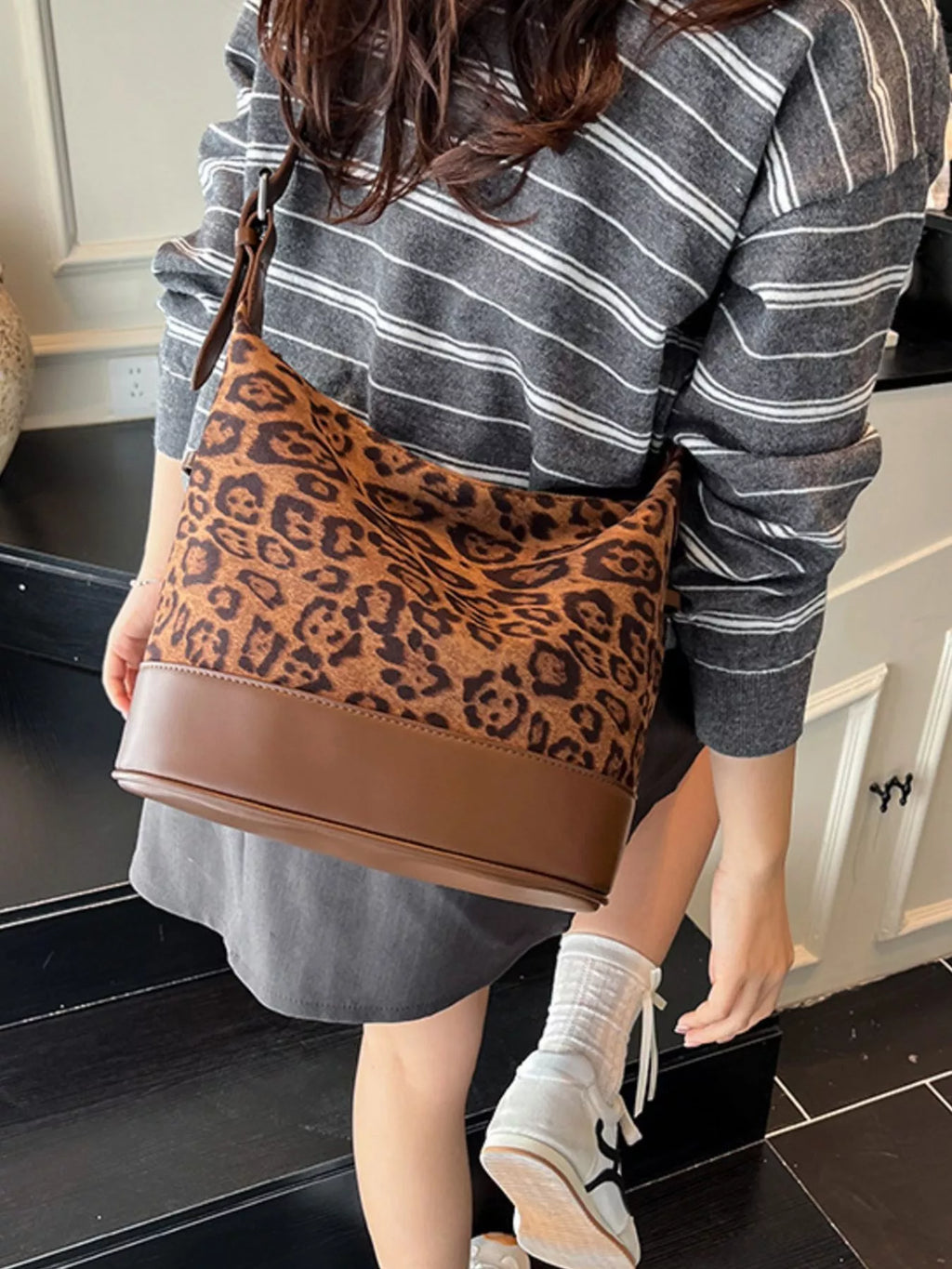 Adjustable strap tote bag by Shopimist with spacious interior, sturdy handles, and versatile design for everyday use.