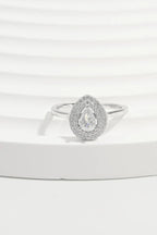 925 Sterling Silver Inland Zircon Ring