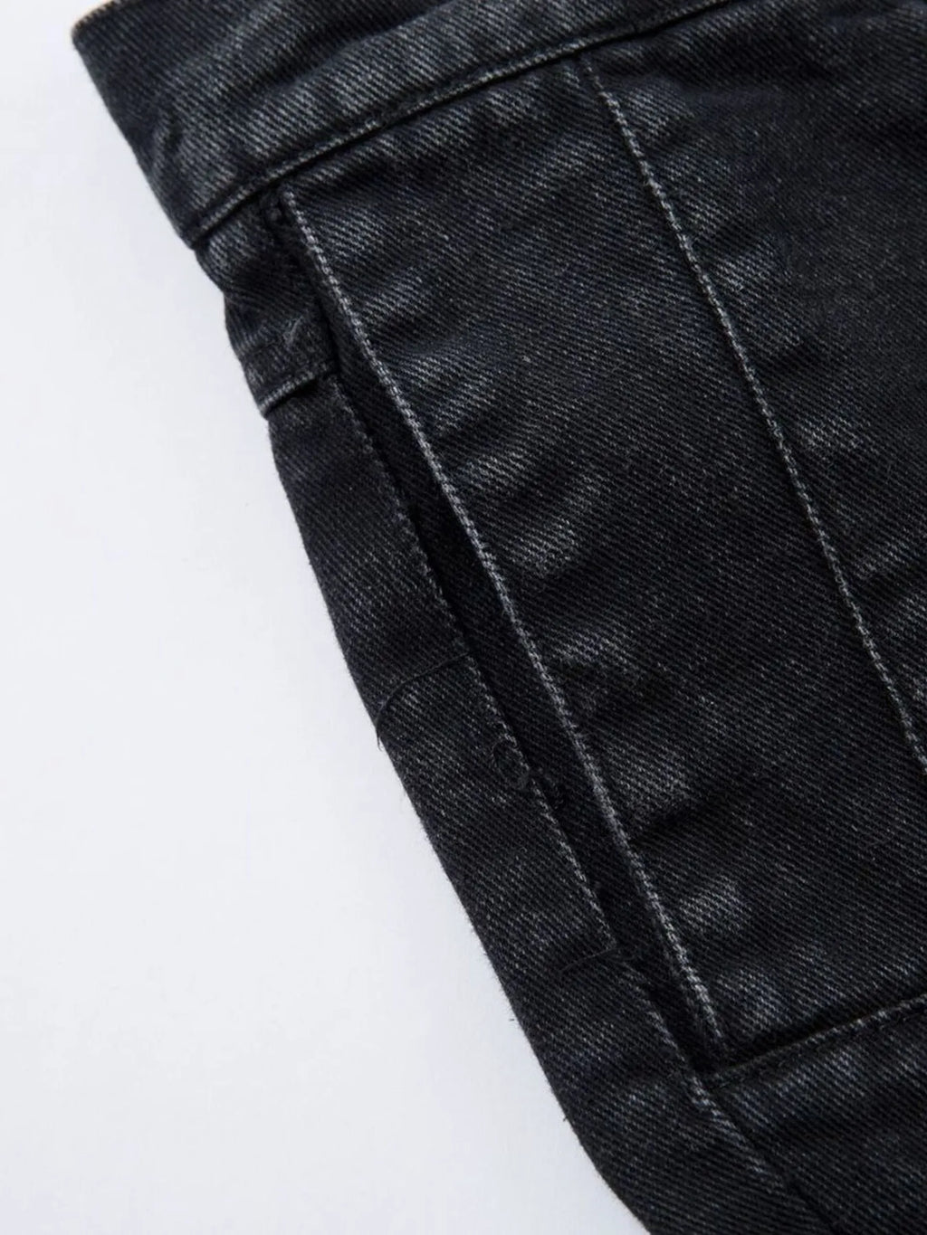 Men's wide leg denim jeans by Plush Fashion Shop, displaying the relaxed fit and classic blue denim fabric.