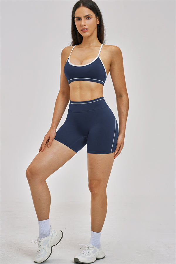 Fitglutes Activewear Unbound Sports Bra Shorts 2-piece gym set with moisture-wicking fabric and supportive fit for workout sessions.