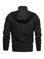 Men's plus size warm winter coat with zip-up front from Shopimist, featuring a cozy, insulated design for cold weather comfort.