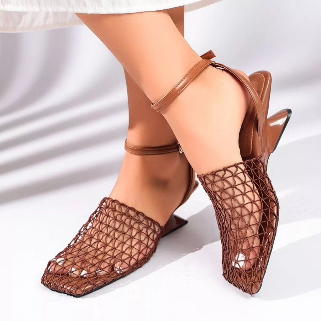 Shopimist ankle strap heeled sandals with open toe and elegant design, featuring a stylish ankle strap and high heel.