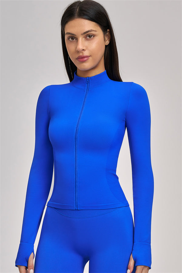 Fitglutes activewear sports bra, jacket, and shorts 3-piece set for workout and gym training, shown in a stylish athletic ensemble.