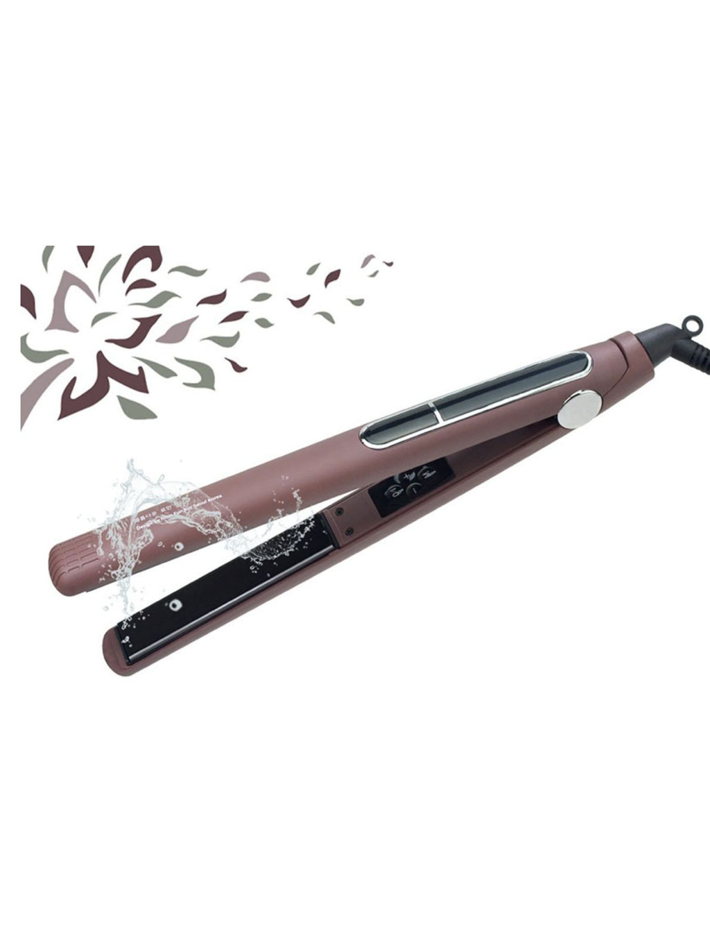 Trendsi 2-in-1 professional hair straightener and curling iron showing sleek design and dual-function plates for styling hair.
