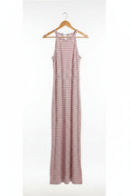 Casual striped summer jumpsuit with cap sleeves and wide-leg fit from Plush Fashion Hub, perfect for warm-weather casual wear.