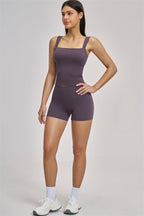 Fitglutes Activewear two-piece set with a fitted tank top and matching shorts, ideal for gym and workout sessions.