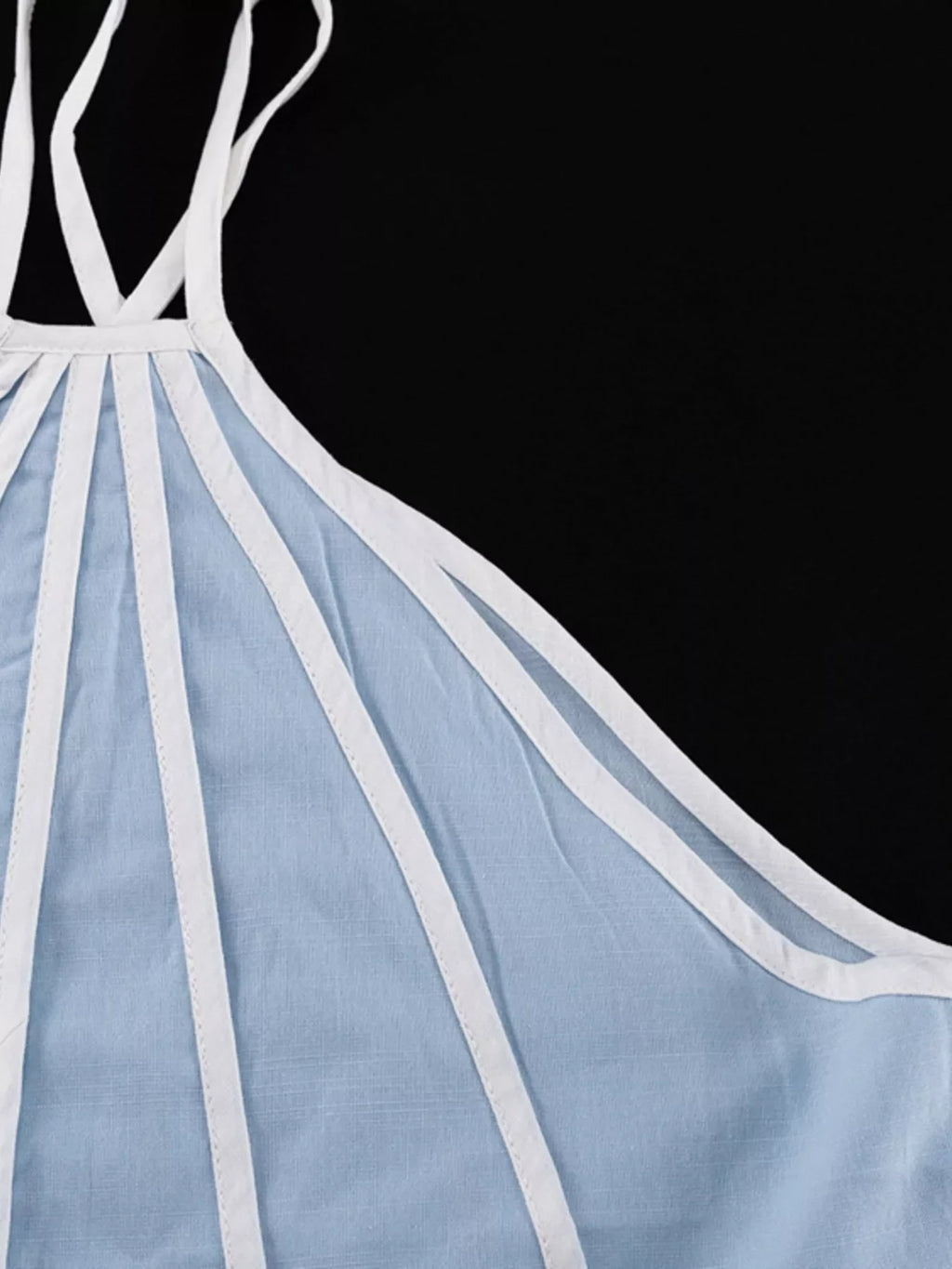 Halter neck scalloped hem top and skirt set in stylish design, featuring a coordinated look from Shopimist.
