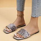 Shopimist sequin open toe sandals featuring sparkling sequins and a stylish design, perfect for summer and evening wear.