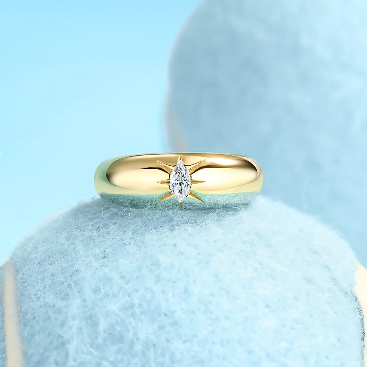 925 sterling silver moissanite ring with sparkling gemstone, showcasing elegant jewelry design from Plush Fashion Hub.