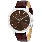 Christian Van Sant Men's Octavius Slim watch with a sleek black dial and stainless steel band, stylish men's wristwatch.