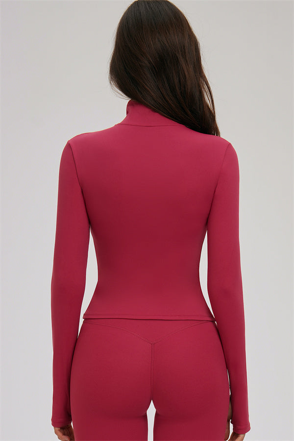 Fitglutes Activewear 3-piece set with Kinetic Zip Jacket, cross-back sports bra, and matching leggings for workout and gym use.