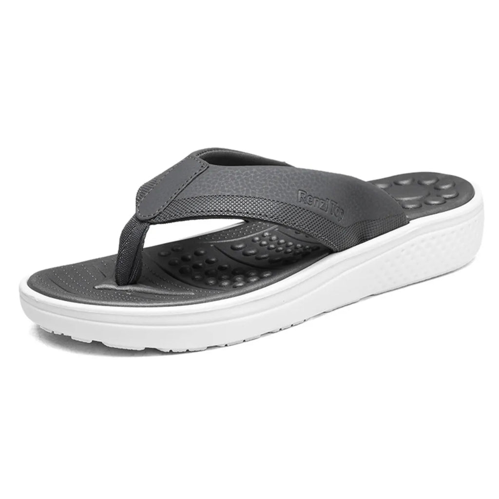 Plush Fashion Hub toe post platform sandals featuring a trendy design with a comfortable footbed and stylish straps.