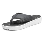 Plush Fashion Hub toe post platform sandals featuring a trendy design with a comfortable footbed and stylish straps.