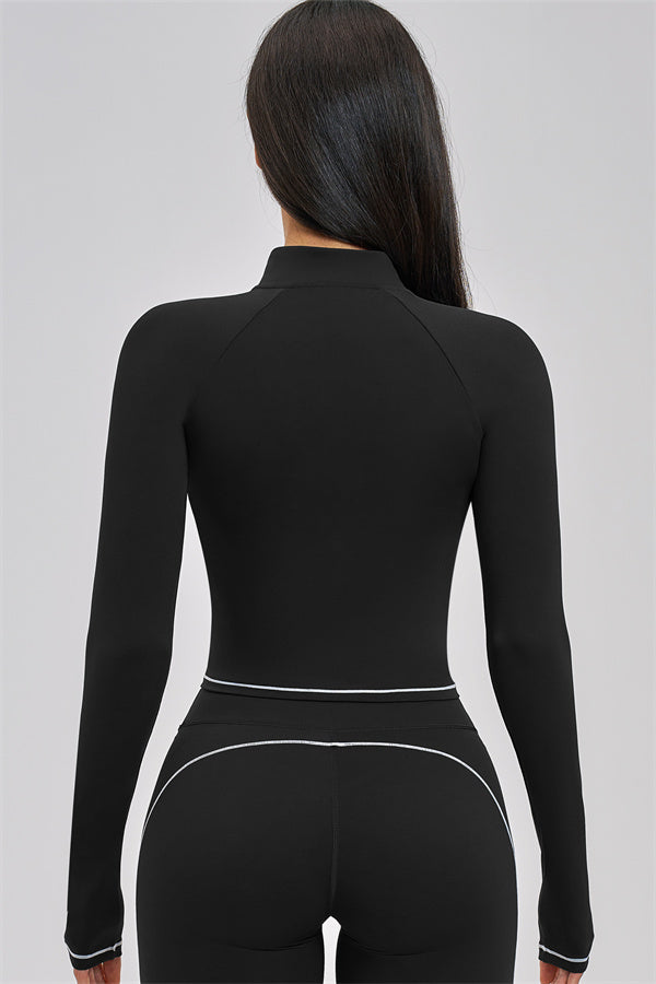 Fitglutes Activewear Unbound Jacket Shorts 2-Piece Set, stylish gym and workout clothes, sleek athletic jacket and shorts ensemble