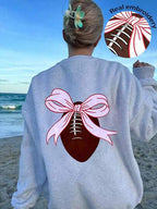 Women's cute kitten graphic sweatshirt from Plush Fashion Hub, featuring a cozy streetwear style with a playful feline design.