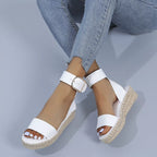 Shopimist open toe openwork sandals featuring intricate cutout designs and a stylish, breathable summer footwear style.