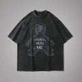 Oversized FitiqueFit hip hop streetwear T-shirt with vintage bear graphic, casual urban style, on a plain background.