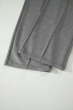 Shopimist half zip polo tee and casual pant set, featuring a stylish polo shirt with a half zip and matching relaxed pants.