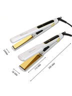 Trendsi 2-in-1 professional hair straightener and curling iron, black and silver styling tool on a white background