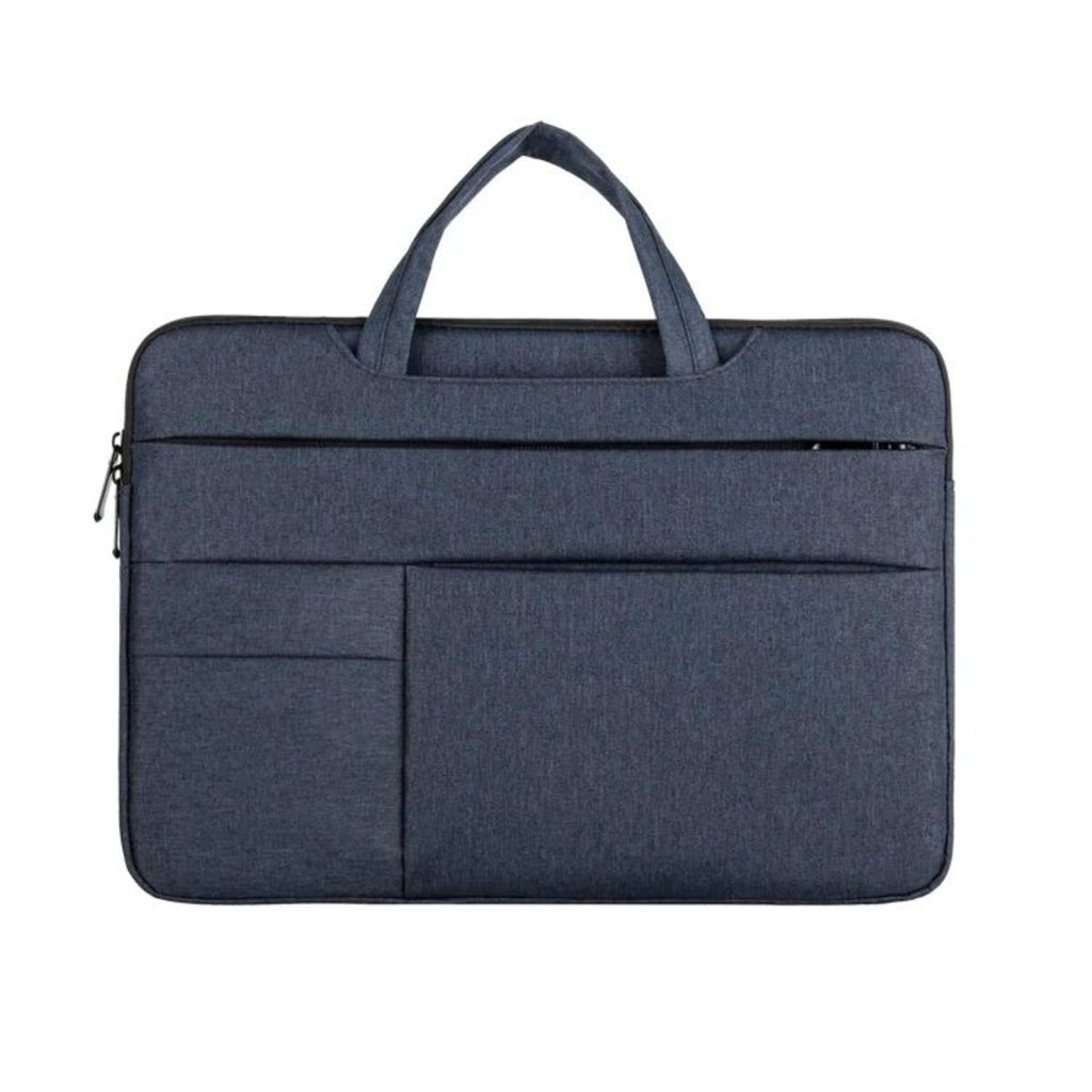 Plush Fashion Hub 13-15.6 inch laptop bag with shoulder strap, carrying case, briefcase style for business, leisure, or school use.