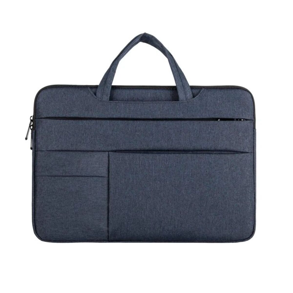 Plush Fashion Hub 13-15.6 inch laptop bag with shoulder strap, carrying case, briefcase style for business, leisure, or school use.