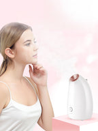 Trendsi professional automatic facial steamer for deep pore cleansing and skin hydration, showing steam nozzle and control panel.