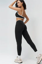 Fitglutes Activewear sports bra and leggings set featuring contrast design, ideal for gym workouts and activewear training.