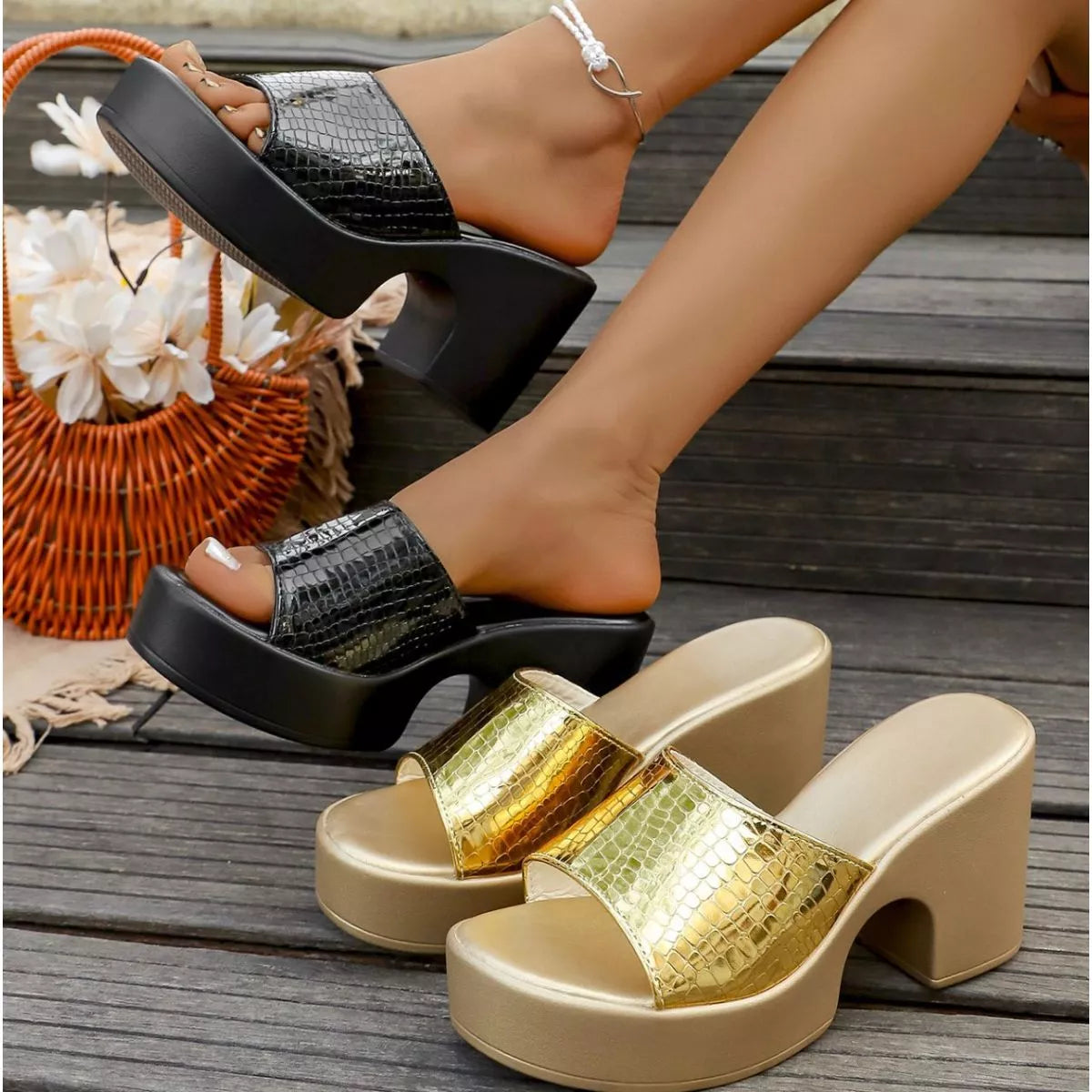 Open toe block heel sandals by Shopimist featuring stylish design and neutral color, perfect for summer or casual wear.