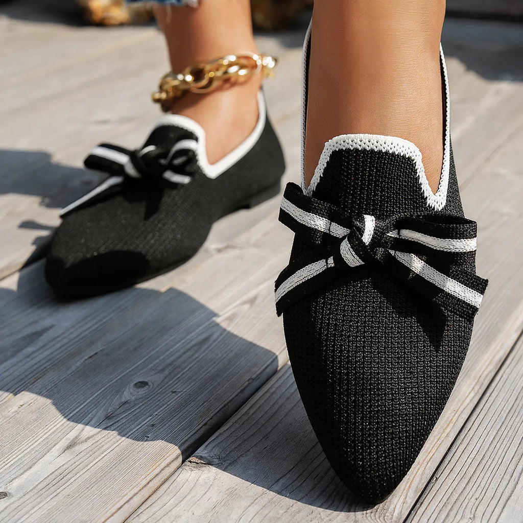 Shopimist point toe flats slip-ons with sleek design and comfortable fit, perfect for casual or professional outfits.