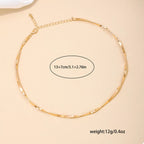 18K Gold-Plated Minimalist Necklace