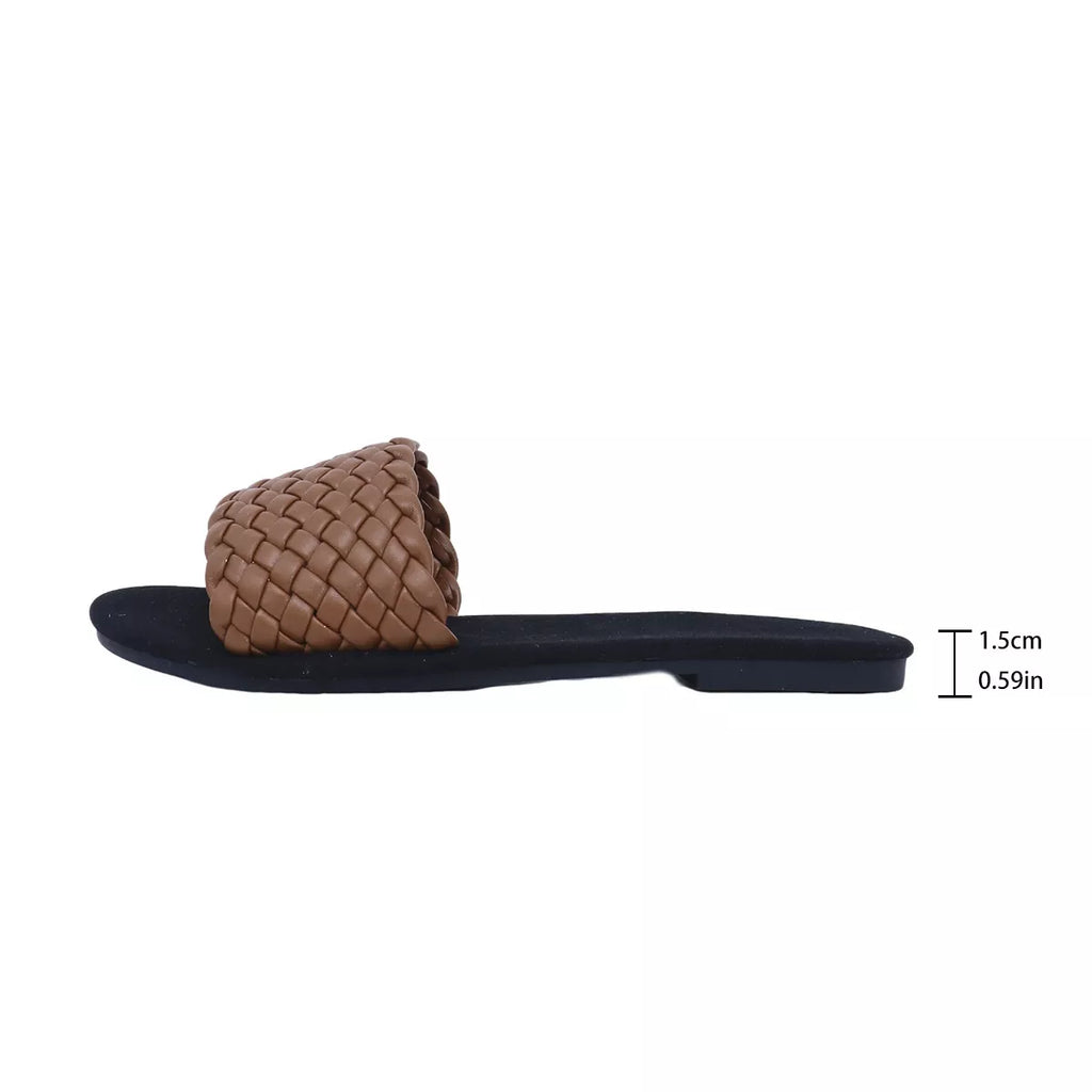 Shopimist open toe flats sandals with a sleek design, featuring a comfortable footbed and stylish open toe style.