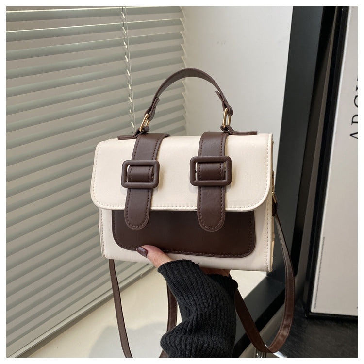 Stylish small square Plush Fashion Hub crossbody bag with trendy design and versatile underarm style, featuring a compact, fashionable look.