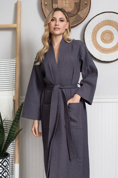 Waffle Robe Womens – Lightweight, Quick-Dry Spa Comfort - Plush Fashion Hub