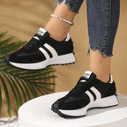 Women’s chunky thick-sole breathable sneakers by Plush Fashion Hub, showcasing stylish footwear with cushioned soles and breathable material.