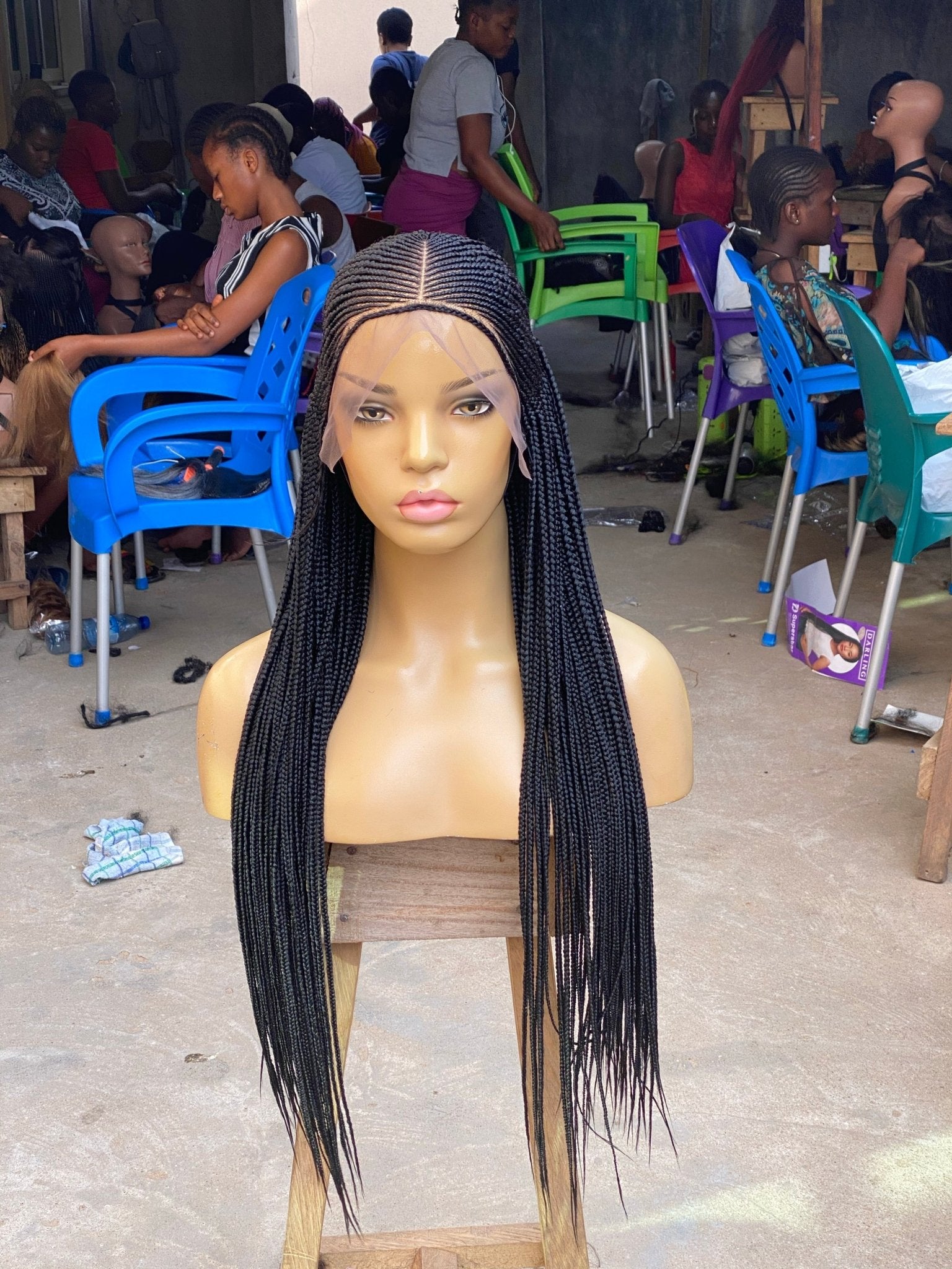 Cornrow Braid Wig - 13x6 Lace Frontal - Laraba - Plush Fashion Hub