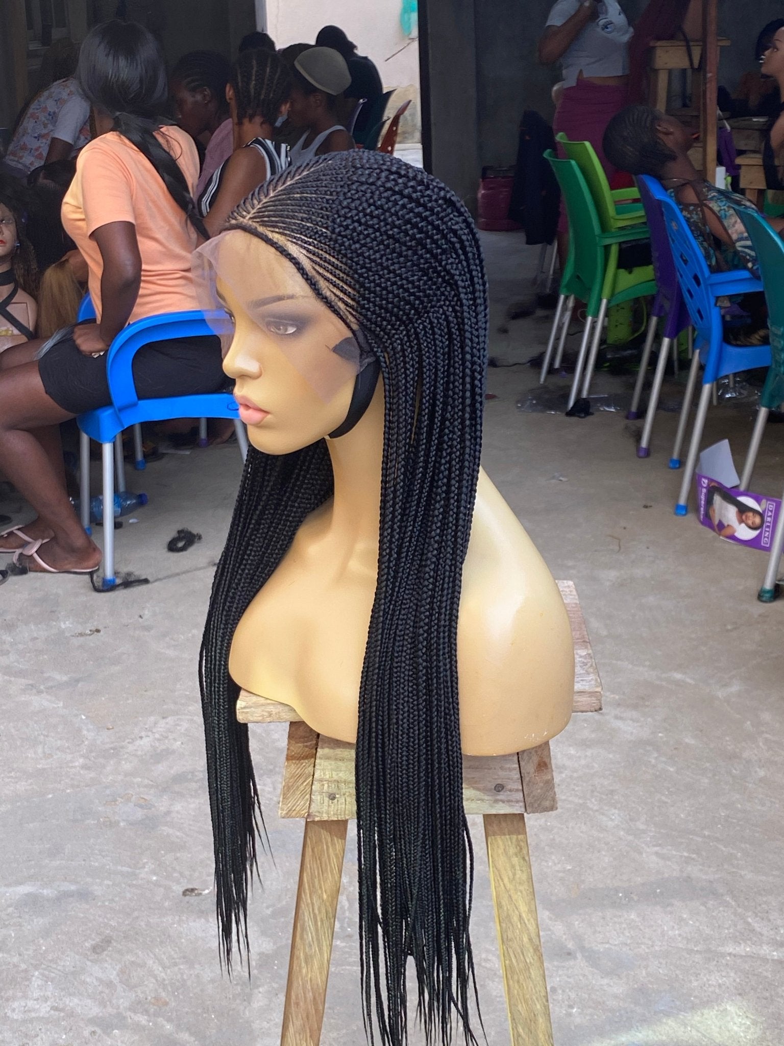 Cornrow Braid Wig - 13x6 Lace Frontal - Laraba - Plush Fashion Hub