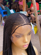 Cornrow Braid Wig - 13x6 Lace Frontal - Laraba - Plush Fashion Hub