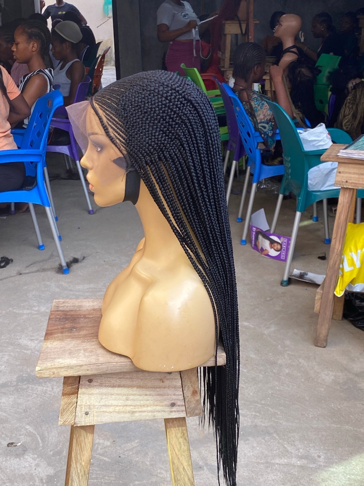 Cornrow Braid Wig - 13x6 Lace Frontal - Laraba - Plush Fashion Hub