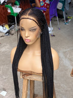 Cornrow Braid Wig - 13x6 Lace Frontal - Laraba - Plush Fashion Hub