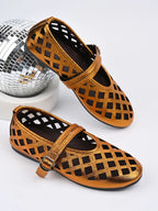Women's vegan leather flat sandals with cutout design and round toe, comfortable everyday shoes by Trendsi.