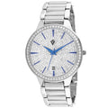 Christian Van Sant Women's Alessia watch with silver-tone band and round face, showcasing elegant jewelry design.