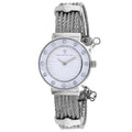 Christian Van Sant Women's Cavo watch with a sleek metal band and round dial, stylishly displayed on a white background.