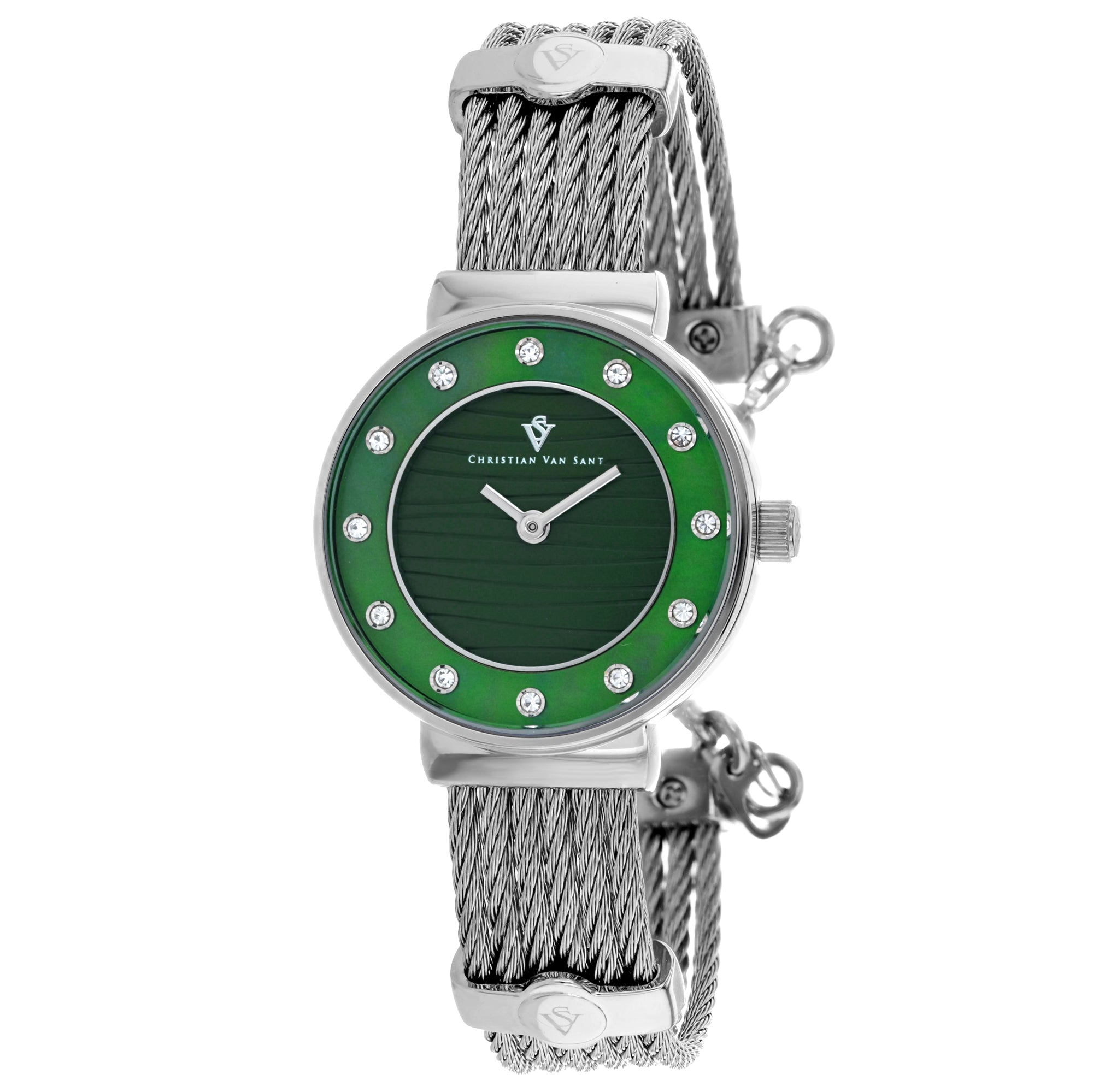 Christian Van Sant Women's Cavo watch featuring a sleek design and stainless steel band, perfect for elegant everyday wear.