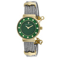 Christian Van Sant Women's Cavo watch with a sleek silver band and round face, stylishly displayed on a white background.