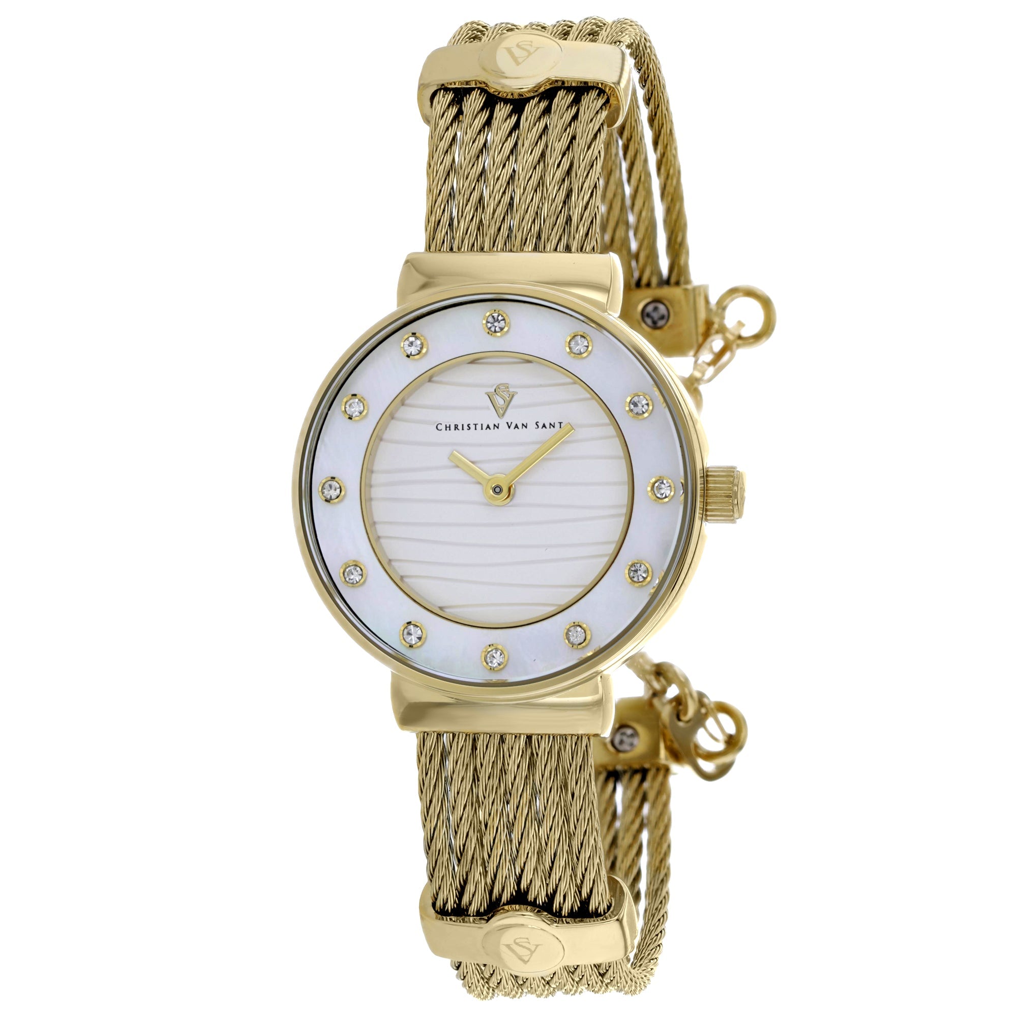 Christian Van Sant Women's Cavo watch with a sleek stainless steel band and minimalist dial, stylish and elegant accessory.