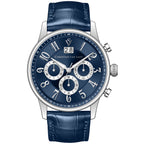 Christian Van Sant Men's Heritage watch with leather strap and round dial, showcasing elegant design and classic style.
